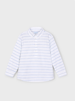 Mayoral 3118 Boy’s LS Striped Dress Shirt/