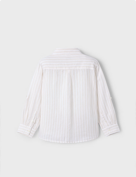 Mayoral 3121 Boys Youth Long Sleeve Linen Button Up Shirt