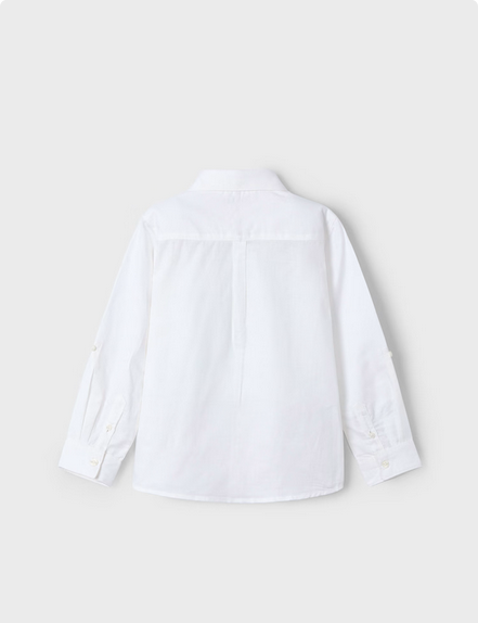 Mayoral 3121 Boys Youth Long Sleeve Linen Button Up Shirt