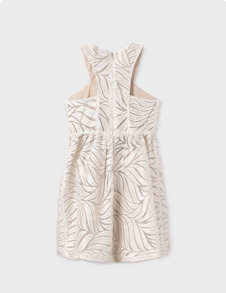 Mayoral 6976 Girls Youth Texture Print Halter Dress