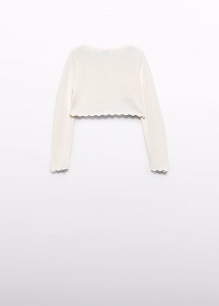 Abel & Lula 5382 Girls Junior Knit Scalloped Hem Bolero
