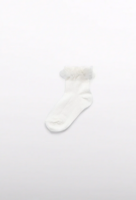 Abel & Lula 5432 Girls Cotton Tulle Frill Socks