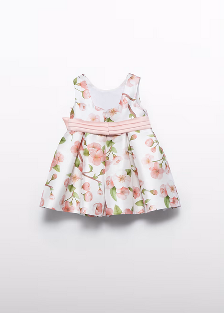 Abel & Lula 5010 - Stamp Mikado Dress – Peonia Pink