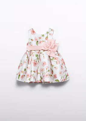 Abel & Lula 5010 - Stamp Mikado Dress/ PEONIA PINK 