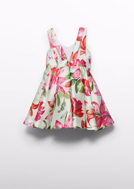Abel & Lula 5062 Mikado Floral Print Dress