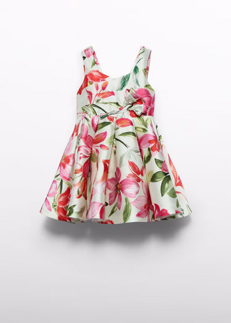 Abel & Lula 5062 Mikado Floral Print Dress