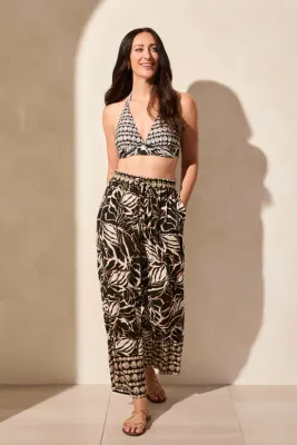 Tribal 2130O-2352 Women's Printed Flow Pull On Pant