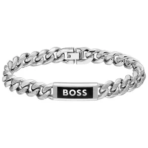 Boss 1580679M Men's Silver "Boss" Chain Bracelet