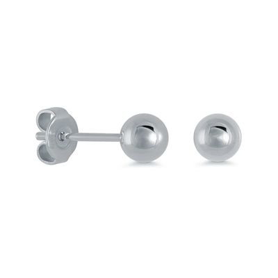 Italgem SEA320-S Men's S.Steel Polished 5mm Ball Stud Earrings