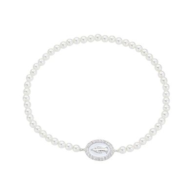 Amen BRELPE30SWBBZ Women's Silver Miraculous Mary Pearl Bracelet