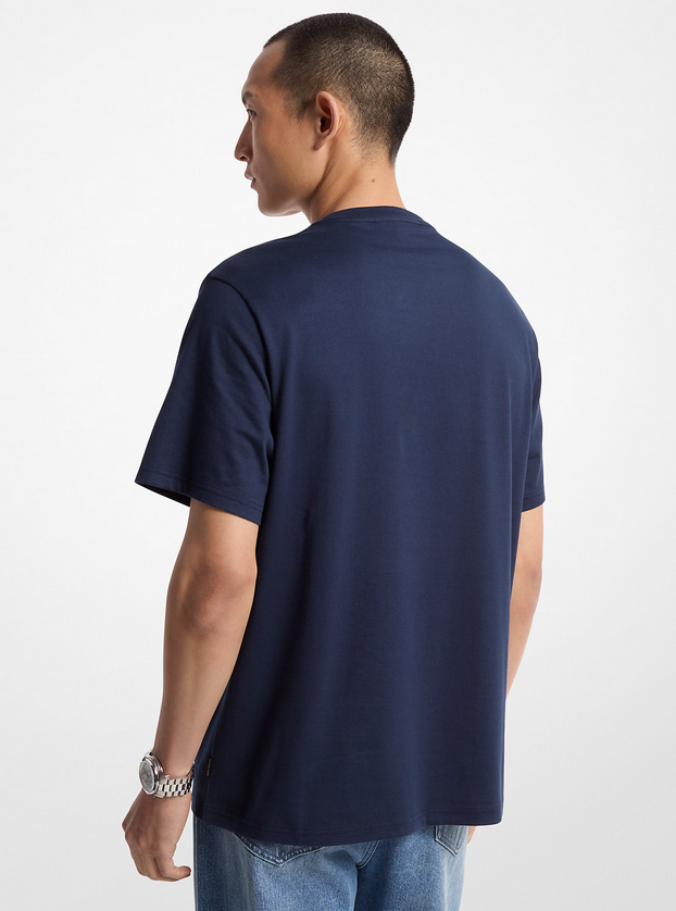 Michael Kors CF4529H1V2 Men's T-Shirt – Navy Blue