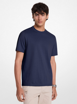 Michael Kors CR451V9HFK Men's T-Shirt - Mini MK logo / NAVY BLUE