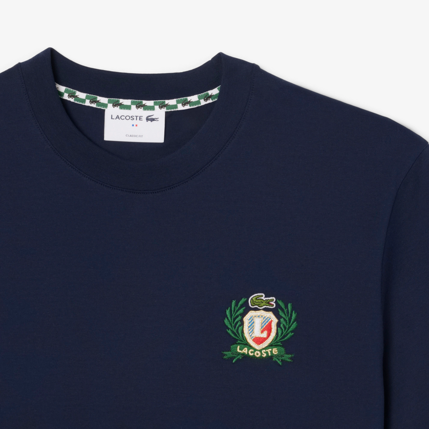 Lacoste TH0027 51 166 Men’s Short Sleeve Emblem Logo T-Shirt