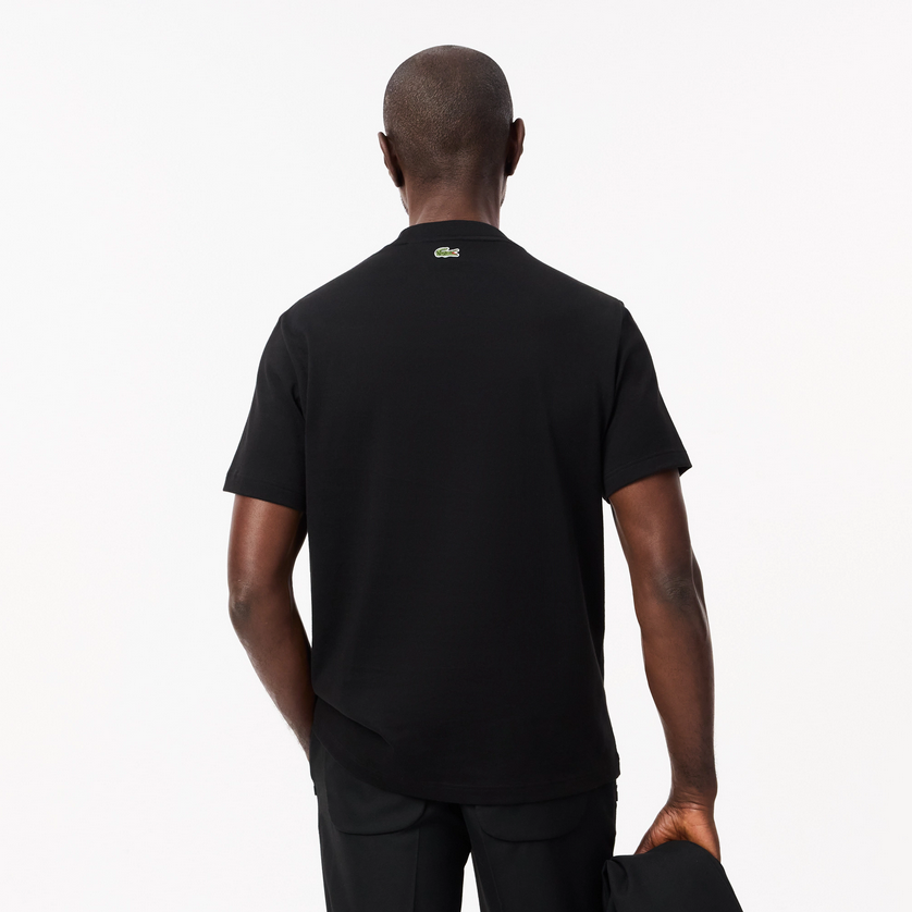 Lacoste TH4149-52 Men’s T-Shirt /BLACK w – Green Logo