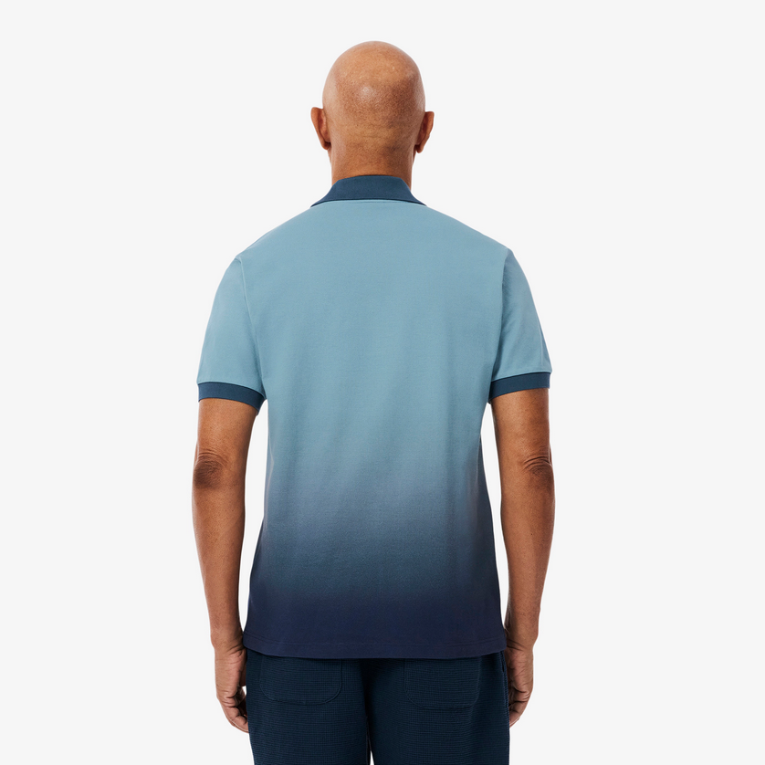 Lacoste PH0740 52 Men's Short Sleeve Classic Fit Polo Shirt – Gradient Teal