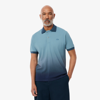 Lacoste PH0740 52 Men's Short Sleeve Classic Fit Polo Shirt – Gradient Teal