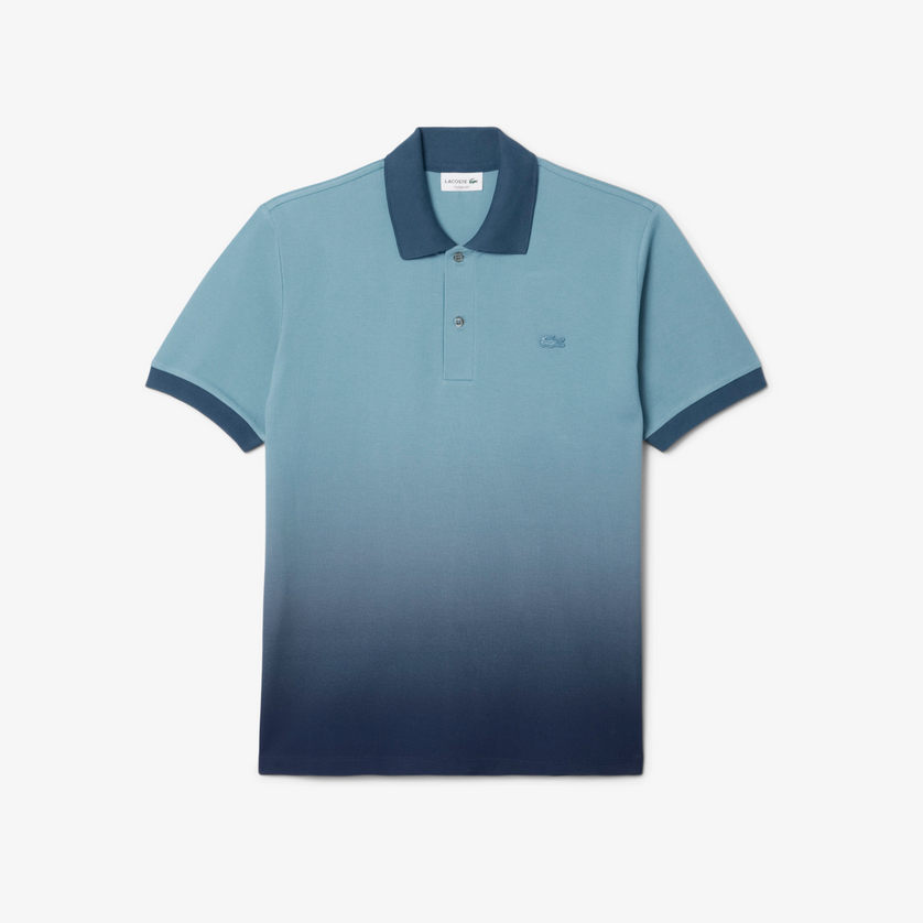 Lacoste PH0740 52 Men's Short Sleeve Classic Fit Polo Shirt – Gradient Teal