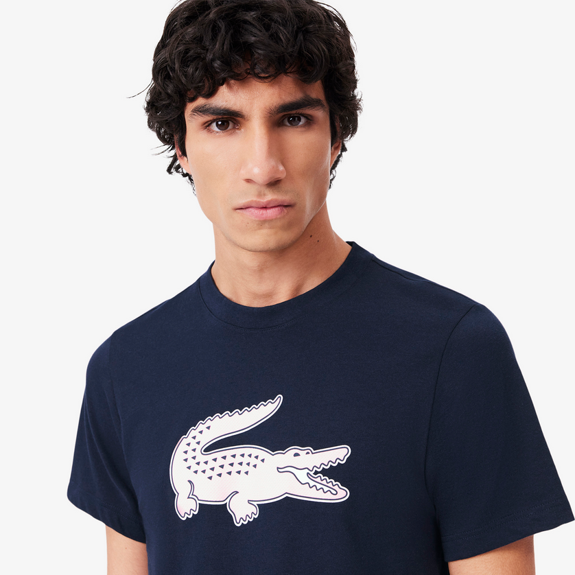 Lacoste TH2042 Men’s Round Neck Logo T-Shirt