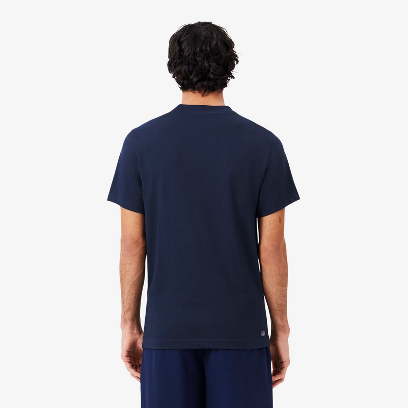 Lacoste TH2042 Men’s Round Neck Logo T-Shirt
