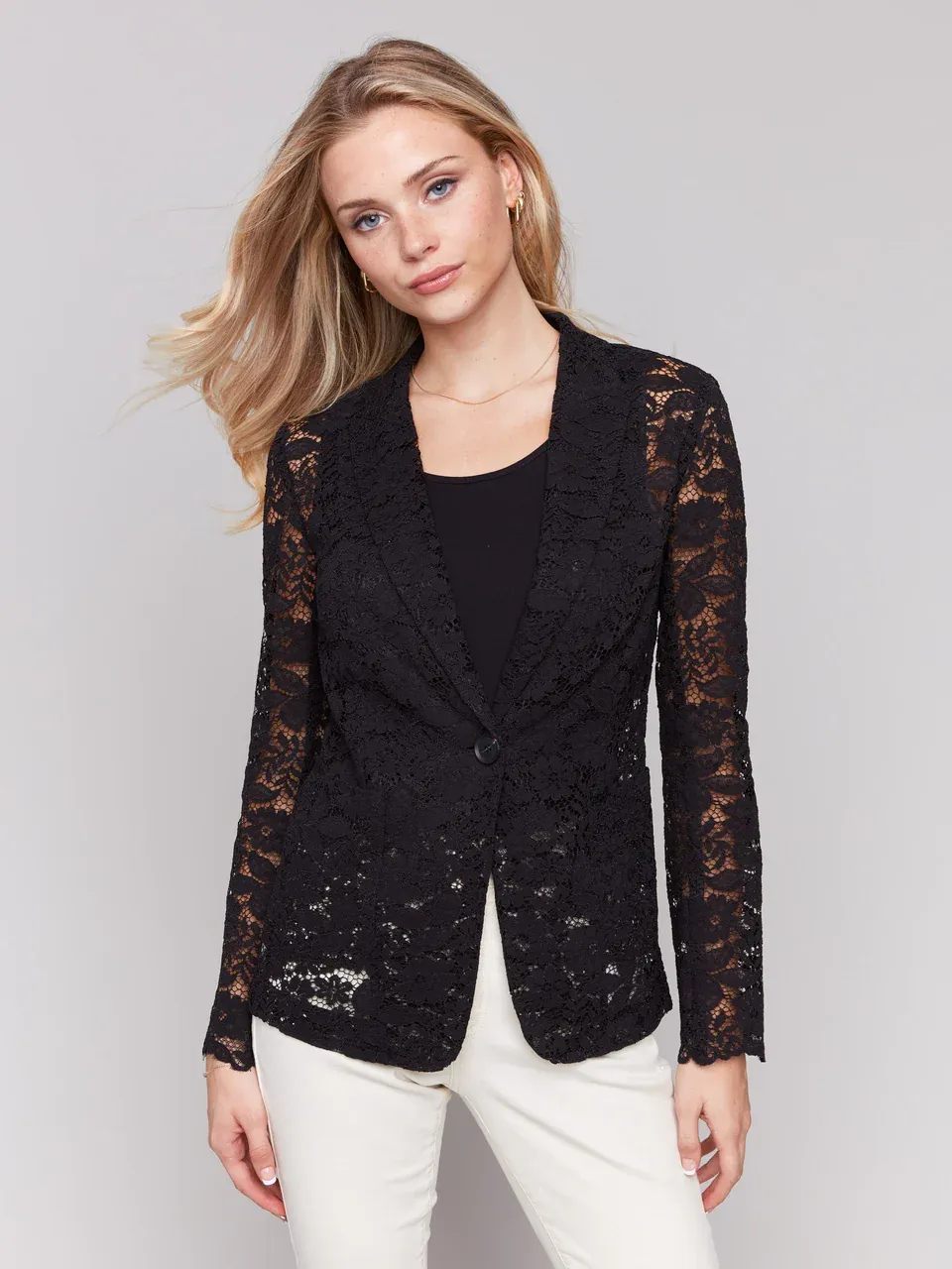 Charlie B C6360-228C Lace Blazer