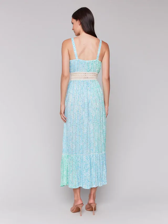 Charlie B C3202P-203C Paisley Maxi Dress – Turquoise