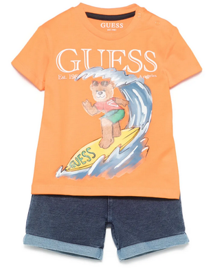 Guess I5GG15K8HM4 Baby Boy's Tshirt & Short Set/