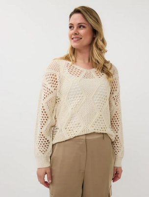 Esqualo SP2502000 Women's LS V-Neck Knit Top/