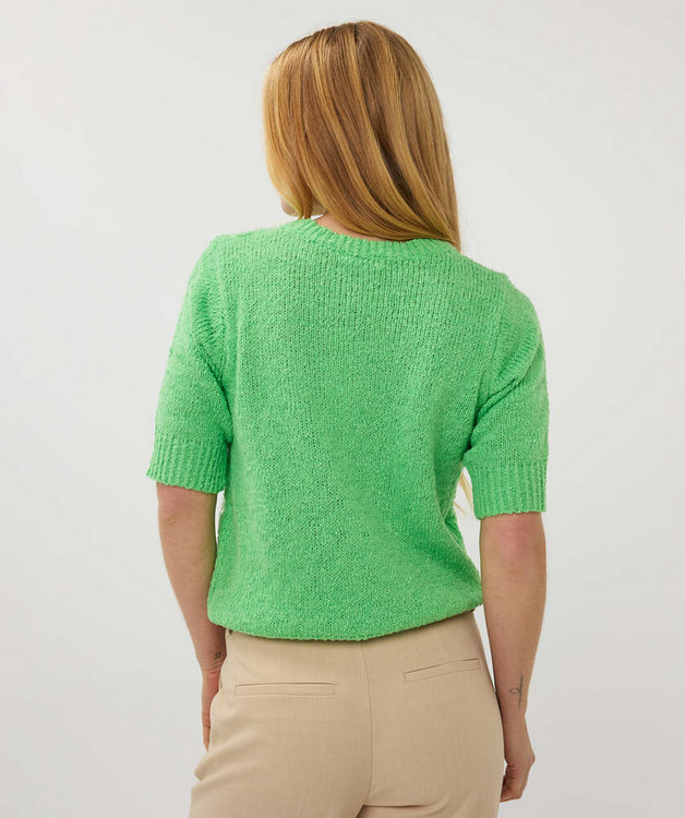 Esqualo SP2502021 Women's Short Sleeve Knit Sequin Top