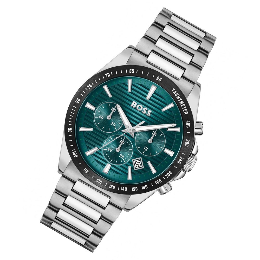BOSS 1514241 Men's Strike Green Chronograph Watch