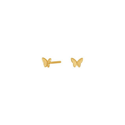 Joanli Nor 30454155900 NELLIE Mini Gold Butterfly Stud Earrings 4mm
