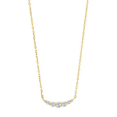 Joanli Nor 20452065900 LINDA Crystal Pendant Gold Necklace 17mm