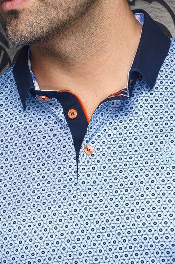 Au Noir ASHER Men’s Printed Polo