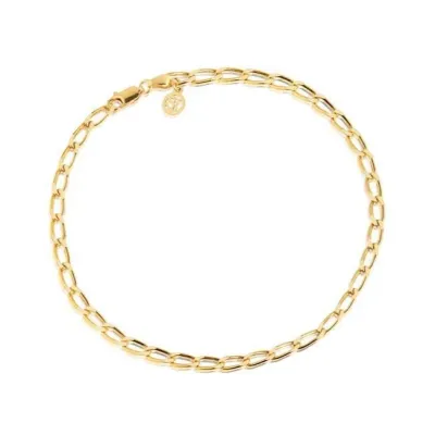 Sif Jakobs A12032-SG Women's Gold Plated Cheval Ankle Chain