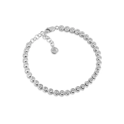 Sif Jakobs B070-CZ Sterling Silver Sardinien Grande Bracelet