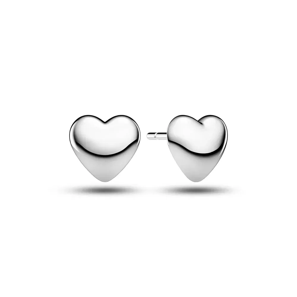 Sif Jakobs E2610 Women's Silver Julia Piccolo Heart Stud Earrings