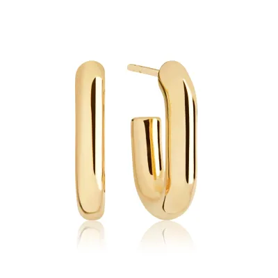Sif Jakobs E62008-SG Capri Oval Shaped Gold Earrings