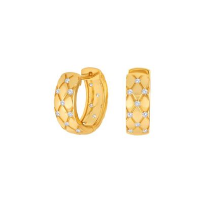 Joanli Nor 30600015900 OLISENOR Gold Diamond-Cut CZ Hoop Earrings