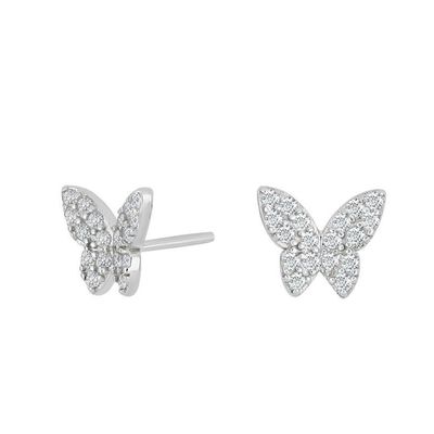 Joanli Nor 30454140900 NELLIE Silver CZ Butterfly Stud Earrings 7,5mm