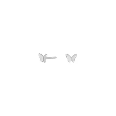 Joanli Nor 30454150900 NELLIE Silver Mini Butterfly Stud Earrings 4mm