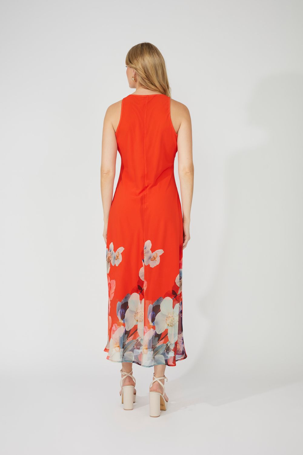 Frank Lyman 251412 Long Slvless Floral Print Dress