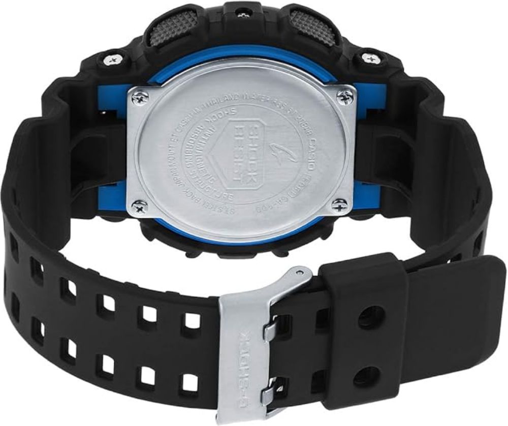 G-Shock GA100-1A2 Men's Casio Watch – Black & Blue