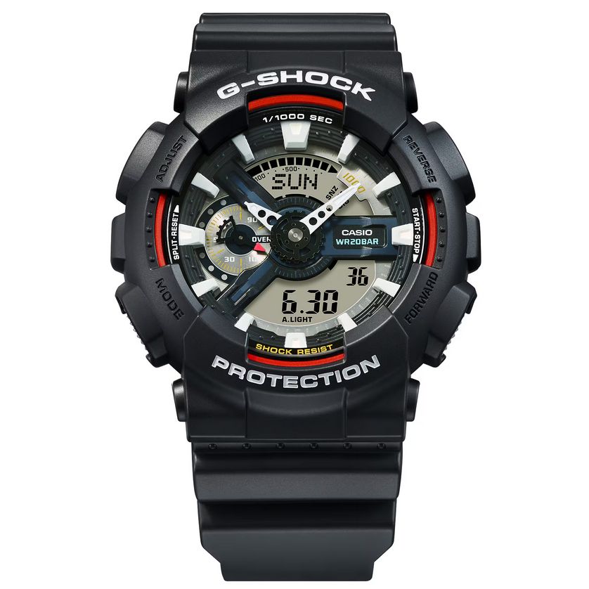 G-Shock GA110RL-1A Men's Casio Watch – Black & Red