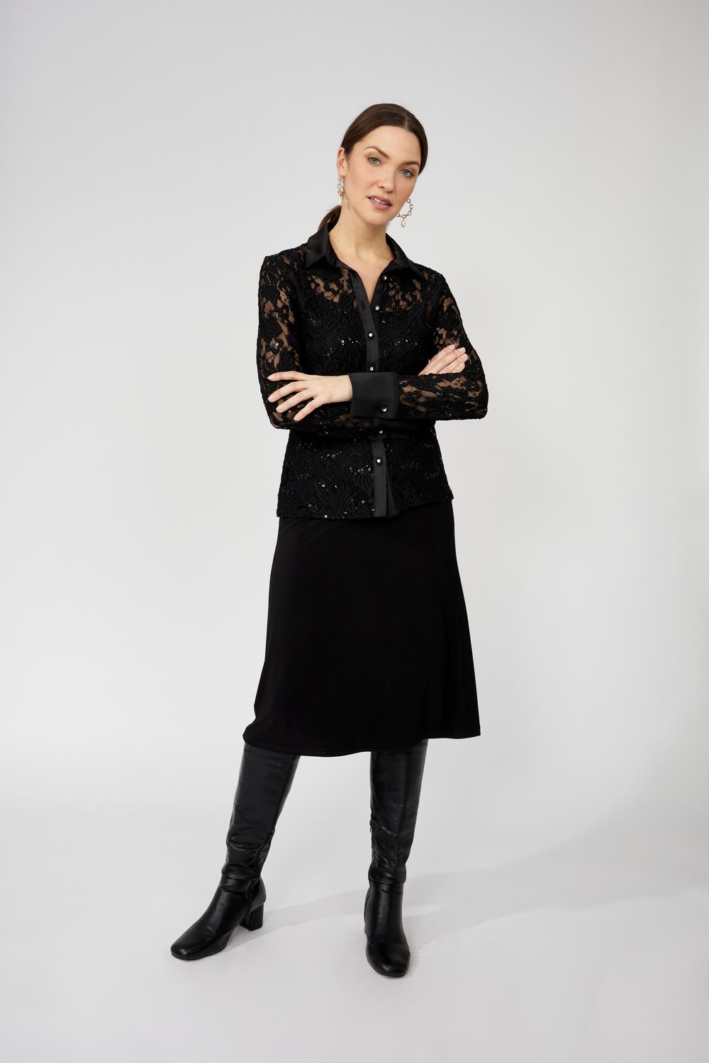 Frank Lyman 259170 Women's Long Sleeve Knit Blouse