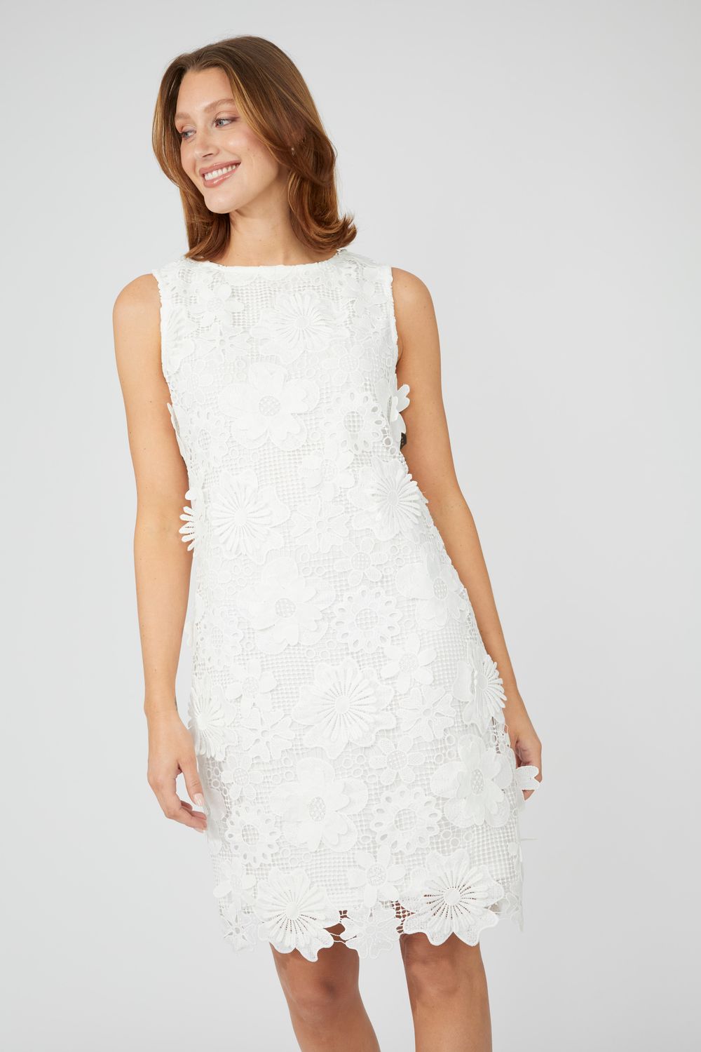 Frank Lyman 251525 Women's Knit Woven Floral Dress