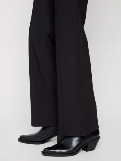 Charlie B C5682-451C Flared Crepe Dressy Pants – Black