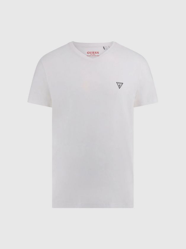 Guess U97M01KCD31 Men's Caleb Hero Short Sleeve V-Neck T-Shirt
