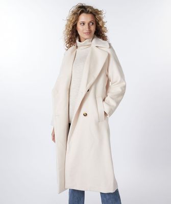 Esqualo F25.37516 Women's Long Button-Up Coat/