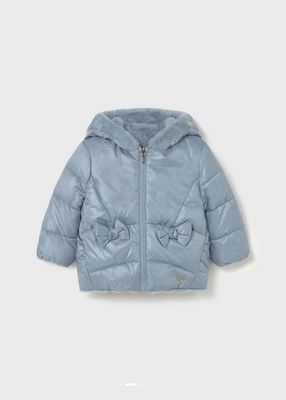 Mayoral 2435 Baby Girl's Faux Fur Jacket/BLUEBELL