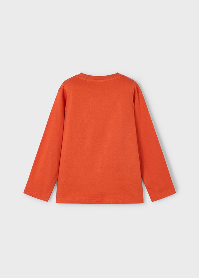 Mayoral 4078 Boy's Roundneck Long Sleeve T-Shirt W/Pocket