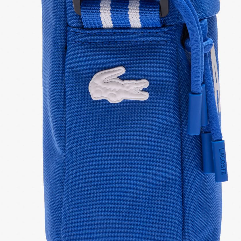 Lacoste NH4606NZ Men’s Vertical Camera Crossbody Satchel Bag – Blue